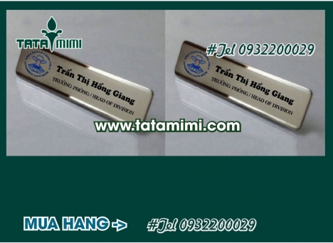 Đơn vị cung cấp Thẻ tên, Biển tên Nhân Viên đẹp chất lượng