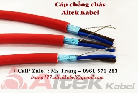 Cáp chống cháy 2x1.5 có lớp chống nhiễu vỏ LSZH