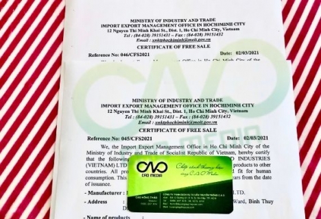 Trình tự xin certificate of free sale bột khoai tây xuất khẩu