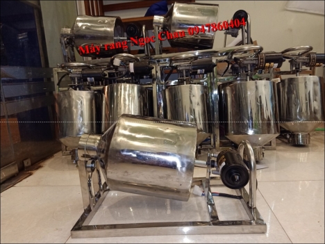Máy rang bột ngũ cốc, máy rang gạo lứt, nếp cẩm
