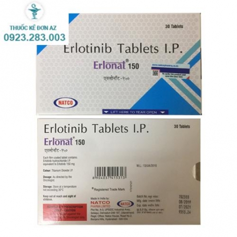 Thuốc Erlonat 150mg - Điều trị ung thư phổi