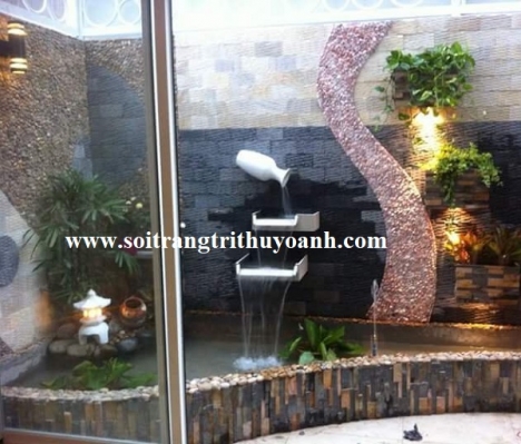 Sỏi trang trí biệt thự sân vườn