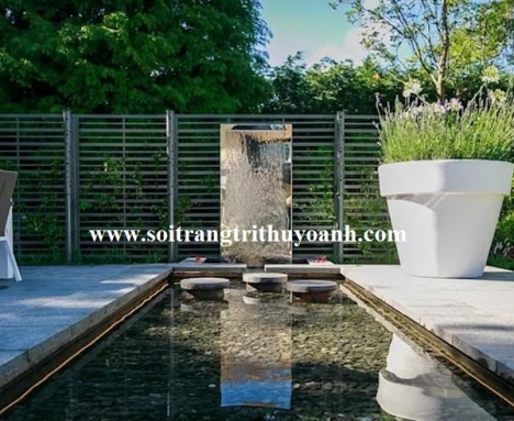 Sỏi trang trí biệt thự sân vườn