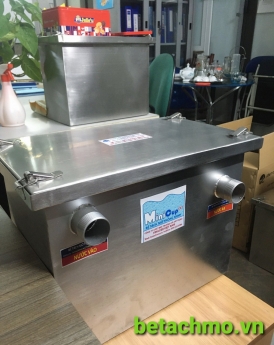 Thùng lọc mỡ, hộp bẫy mỡ, thiết bị tách dầu mỡ, bể tách mỡ gia đình vinacee inox 304 25l
