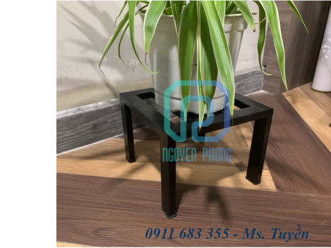Ghế sắt đôn kê chân chậu cây cảnh, sắt hộp chắc chắn, sơn tĩnh điện bền màu, vừa túi tiền, decor nhà