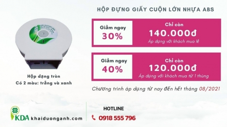 Hộp giấy vệ sinh cuộn lớn, hộp đựng giấy giá rẻ