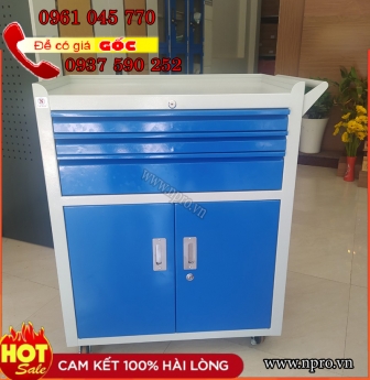 Tủ dụng cụ 3 ngăn kéo, 1 ngăn 2 cánh