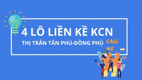 Bán 4 lô Liền Kề  Thị Trấn Tân Phú- Đồng phú-Bình Phước