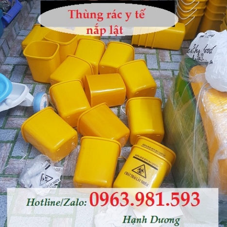 Thùng rác y tế 5L nắp lật