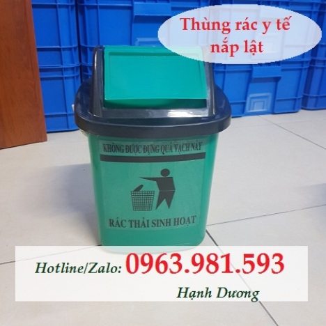 Thùng rác y tế 5L nắp lật