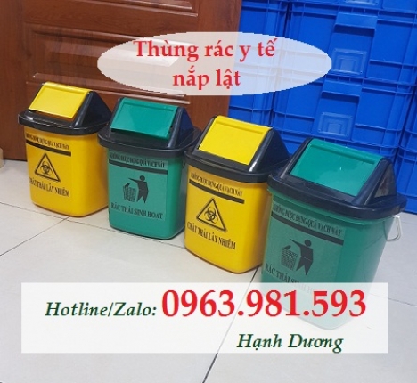 Thùng rác y tế 5L nắp lật
