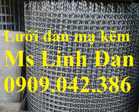 lưới thép đan mạ kẽm, lưới đan mạ kẽm, lưới thép đan,