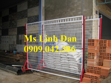hàng rào di động, hàng rào di động có bánh xe, lưới thép hàng rào di động,