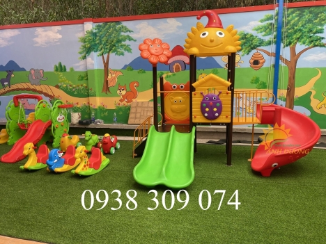 Hơn 20 mẫu bộ cầu trượt liên hoàn mầm non tại TPHCM