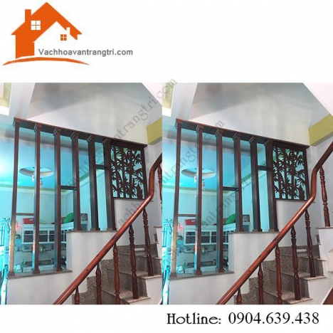 20+ Vách ngăn hoa văn cầu thang đẹp 2021