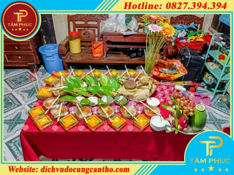 Mâm cúng đầy tháng cho bé gái, mâm cúng mụ cho bé gái