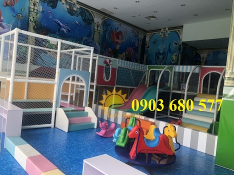 Khu vui chơi liên hoàn trong nhà - ngoài trời cho trẻ nhỏ