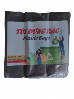 Túi đựng rác lốc 3 cuộn 1kg size tiểu, trung, đại