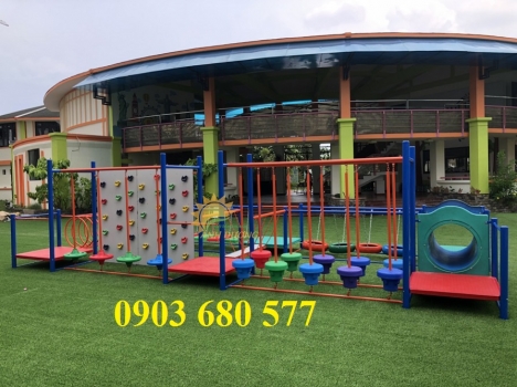 Khu vui chơi liên hoàn trong nhà - ngoài trời cho trẻ nhỏ