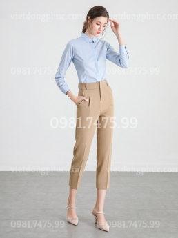 Xưởng nhận may quần tây nữ đồng phục đẹp, đón đầu xu hướng thời trang