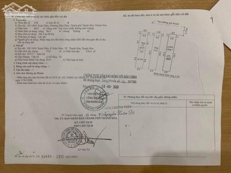 BÁN NHÀ 3 TẦNG MẶT PHỐ VỊ TRÍ ĐẮC ĐỊA TRUNG TÂM THÀNH PHỐ, P. ĐIỆN BIÊN, TP. THANH HÓA