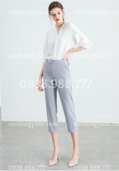 Xưởng nhận may quần tây nữ đồng phục đẹp, đón đầu xu hướng thời trang