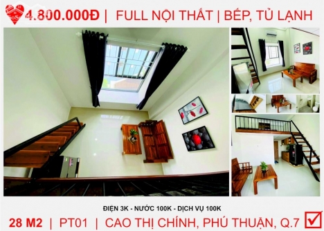 HỆ THỐNG PHÒNG TRỌ QUẬN 7 – HIỆN ĐẠI – FULL NỘI THẤT - CHỈ TỪ 3TR5