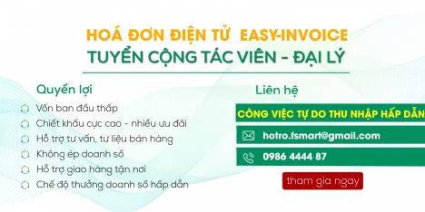 TUYỂN CỘNG TÁC VIÊN - ĐẠI LÝ CHỮ KÝ SỐ HOÁ ĐƠN ĐIỆN TỬ - PHẦN MỀM BHXH