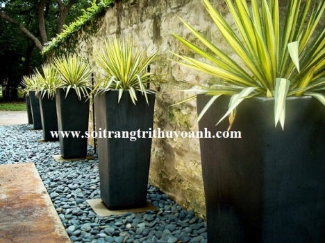 Sỏi trang trí cảnh quan resort