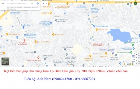 Cần bán nhà riêng 240m2 trung tâm Tp Biên Hòa, P Quang Vinh giá 5 tỷ 400 triệu