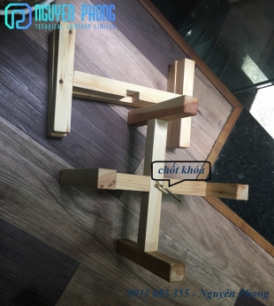 Kệ đôn gỗ vuông đẹp làm đôn trang trí cực đơn giản, tiện lợi, nhỏ gọn