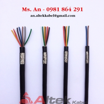 Cáp tín hiệu vặn xoắn chống nhiễu: Cáp awg 18 1pr, cáp awg 22 2 pr