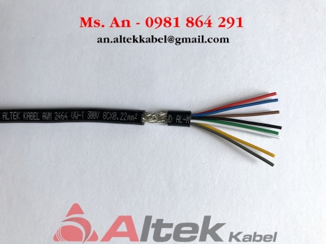 Cáp tín hiệu vặn xoắn chống nhiễu: Cáp awg 18 1pr, cáp awg 22 2 pr