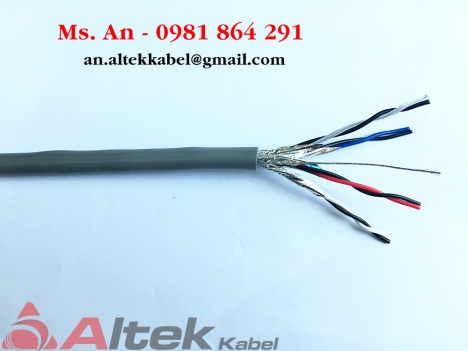 Cáp tín hiệu vặn xoắn chống nhiễu: Cáp awg 18 1pr, cáp awg 22 2 pr