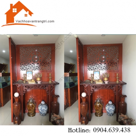 Đơn vị làm vách ngăn cnc trang trí phòng thờ quận 12