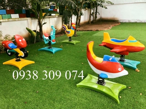 Thú nhún lò xo trong nhà, ngoài trời nhập khẩu cho bé mầm non
