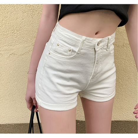 Quần Sọt Jean Nữ Lưng Cao 2 Nút Có Bigsize
