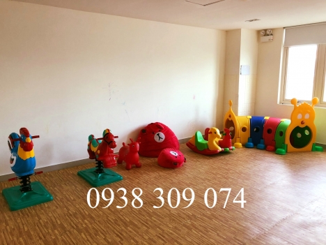 Thú nhún lò xo trong nhà, ngoài trời nhập khẩu cho bé mầm non