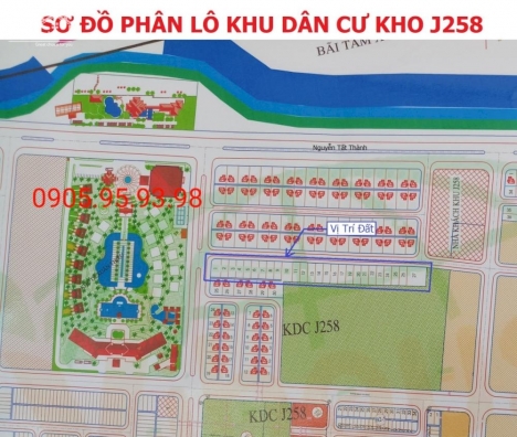 Bán Đất Sát Biển Nguyễn Tất Thành; Đường 7,5m; Khu J258; Cạnh Công Viên Nước - Giá RẺ!