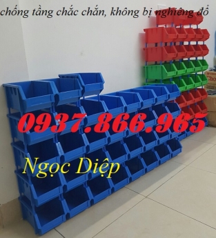 Khay đựng ốc vít, kệ dụng cụ xếp tầng, khay nhựa công nghiệp