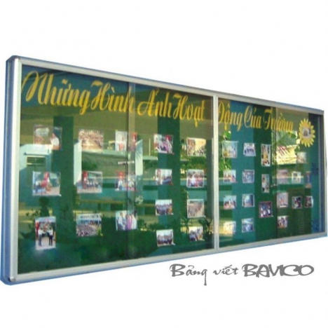 BẢNG THÔNG TIN CỬA KÍNH GẮN KHÓA 80X120CM