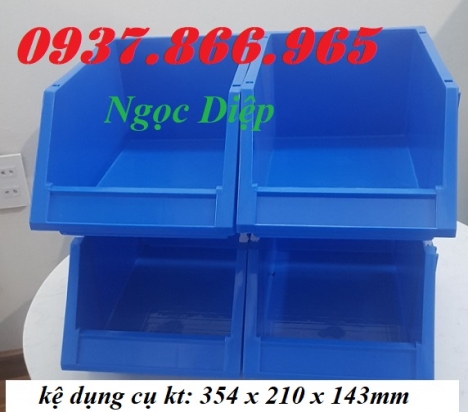 Khay đựng ốc vít, kệ dụng cụ xếp tầng, khay nhựa công nghiệp
