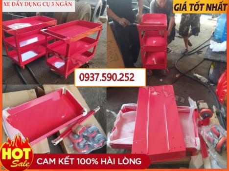 Xe đựng đồ nghề 3 ngăn giá rẻ nhất hiện nay