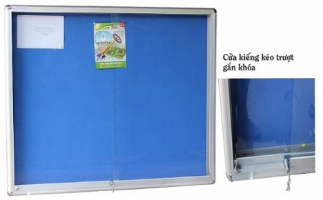 BẢNG THÔNG TIN CỬA KÍNH GẮN KHÓA 80X120CM