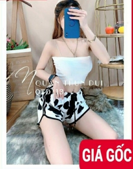 Quần Sọt Thun Nữ Bò Sữa