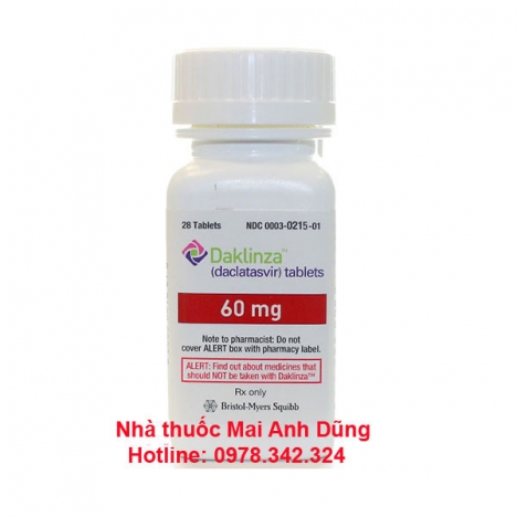Thuốc Daklinza 60mg (Daclatasvir) giá bao nhiêu?
