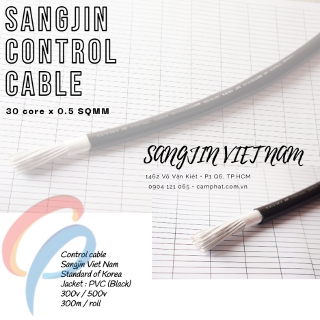 Cáp điều khiển (Sangjin Việt Nam) 30c x 0.5mm
