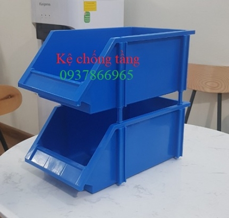 Khay nhựa vát đầu, khay nhựa nguyên sinh, kệ đựng dùng trong nhà máy