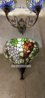 Giao lưu đôi đèn ốp tường tiffany cổ size nhỏ