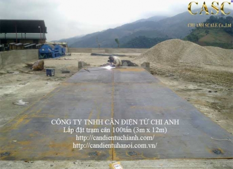 Thiết kế, thi công, lắp đặt trạm cân điện tử ô tô 100 tấn - Cân điện tử Chi Anh